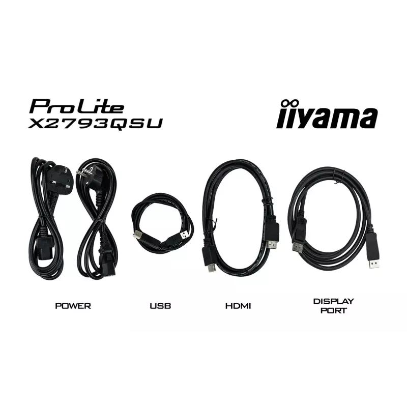 27-calowy monitor IIYAMA ProLite X2793QSU-B1 Quad HD 2560x1440 IPS LED, 1 ms, hub USB, głośniki, VESA