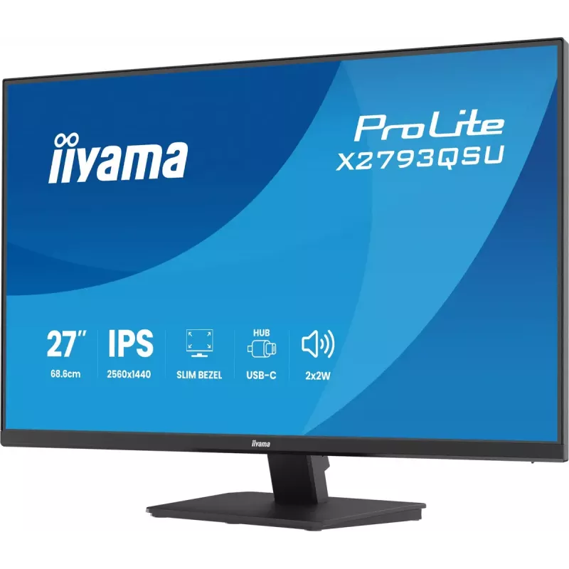 27-calowy monitor IIYAMA ProLite X2793QSU-B1 Quad HD 2560x1440 IPS LED, 1 ms, hub USB, głośniki, VESA