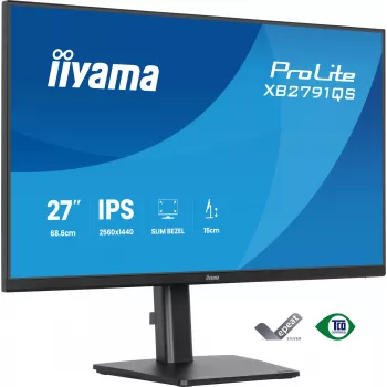 Monitor komputerowy iiyama ProLite XB2791QS-B1 68,6 cm (27 inch) 2560 x 1440 pixele Quad HD LED Czarny