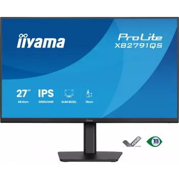 Monitor komputerowy iiyama ProLite XB2791QS-B1 68,6 cm (27 inch) 2560 x 1440 pixele Quad HD LED Czarny