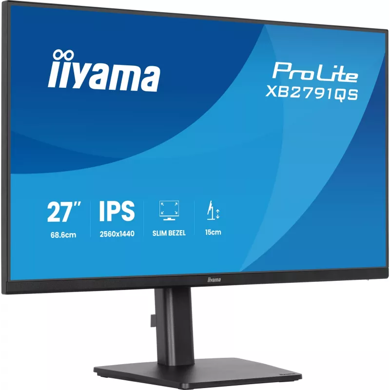 Monitor komputerowy iiyama ProLite XB2791QS-B1 68,6 cm (27 inch) 2560 x 1440 pixele Quad HD LED Czarny