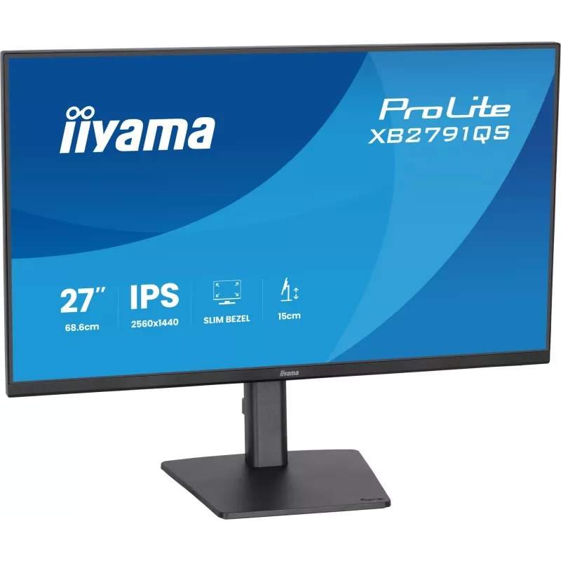 Monitor komputerowy iiyama ProLite XB2791QS-B1 68,6 cm (27 inch) 2560 x 1440 pixele Quad HD LED Czarny