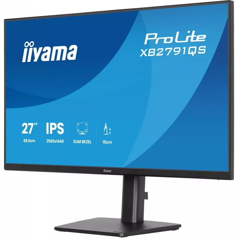 Monitor komputerowy iiyama ProLite XB2791QS-B1 68,6 cm (27 inch) 2560 x 1440 pixele Quad HD LED Czarny
