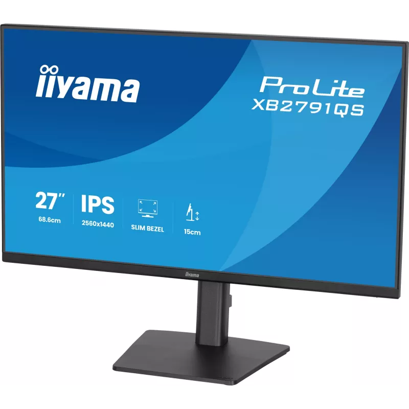 Monitor komputerowy iiyama ProLite XB2791QS-B1 68,6 cm (27 inch) 2560 x 1440 pixele Quad HD LED Czarny