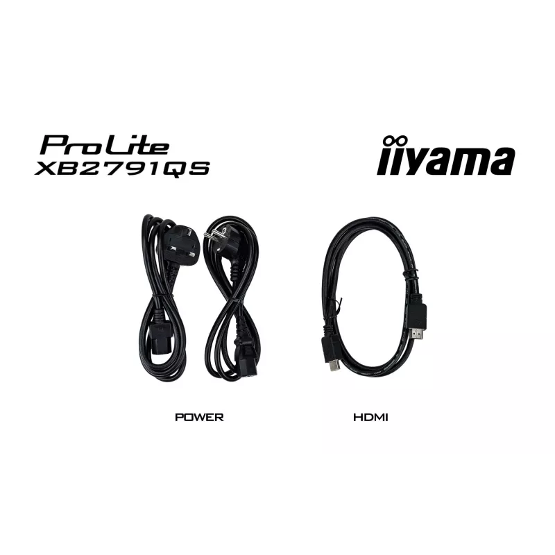 Monitor komputerowy iiyama ProLite XB2791QS-B1 68,6 cm (27 inch) 2560 x 1440 pixele Quad HD LED Czarny