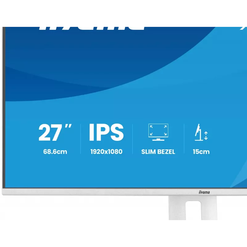 iiyama ProLite XB2797HSU-W1 monitor komputerowy 68,6 cm (27 cali) 1920 x 1080 pikseli Full HD LED Biały