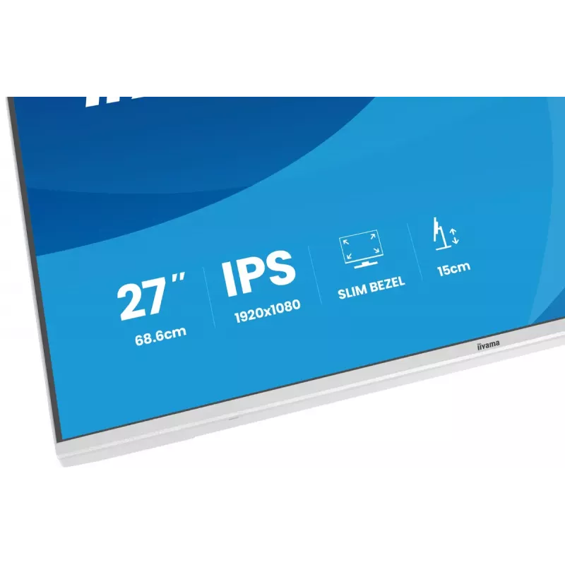 iiyama ProLite XB2797HSU-W1 monitor komputerowy 68,6 cm (27 cali) 1920 x 1080 pikseli Full HD LED Biały
