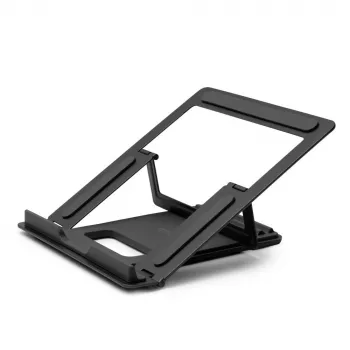 Lindy Składana kwadratowa podkładka pod laptop, Ramię do laptopa, Czarny, Srebrny, Aluminium, Guma, 10 kg, RoHS, REACH i California Proposition 65, 90 - 113 mm
