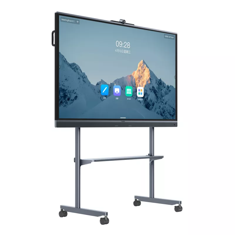 Interaktywny wyświetlacz Yealink MB75C-EDLA 75 cali 3840x2160 16:9 8GB RAM 64MB pamięci 30W głośniki 50MP kamera pole widzenia 98,2° czarny