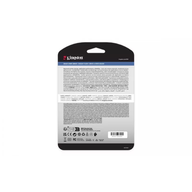 Kingston Technology 240G DC2000B PCIe 4.0 M.2 2280 Enterprise SSD (bez radiatora)