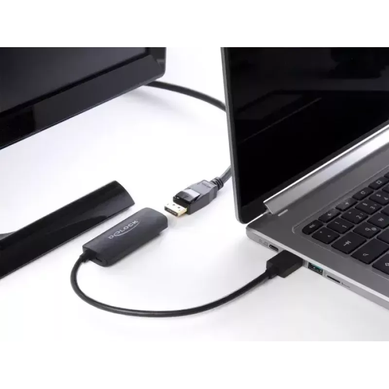Adapter DeLOCK HDMI-A męski na DisplayPort żeński 8K 0,18m