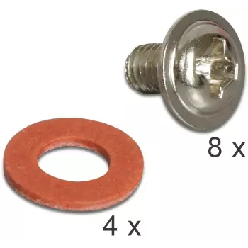 DeLOCK 18205 ramka montażowa do instalacji dysku 2,5 cala na 3,5 cala, metalowa czarna