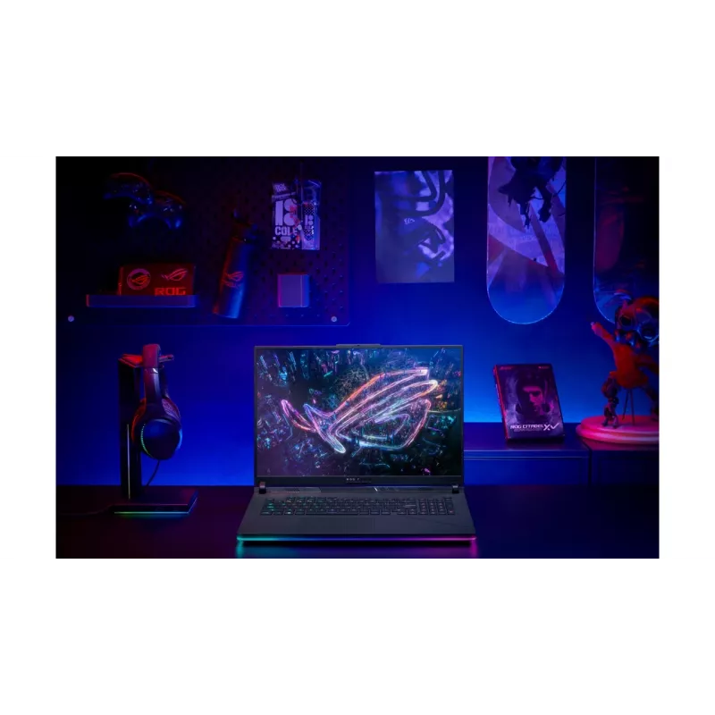 ASUS ROG Strix G16 G614PR-RV081W Laptop AMD Ryzen™ 9 8940HX 40,6 cm (16 cali) WUXGA 32 GB DDR5-SDRAM 1 TB SSD NVIDIA GeForce RTX 5070 Ti Wi-Fi 6E (802.11ax) Windows 11 Home Niemiecki Czarny, Szary