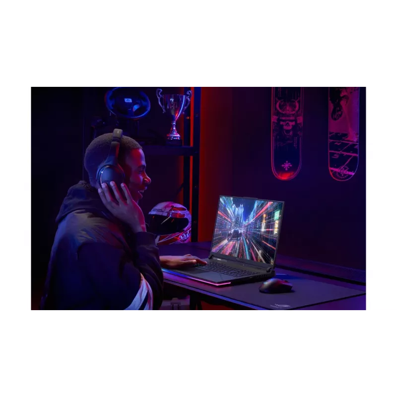 ASUS ROG Strix G16 G614PR-RV081W Laptop AMD Ryzen™ 9 8940HX 40,6 cm (16 cali) WUXGA 32 GB DDR5-SDRAM 1 TB SSD NVIDIA GeForce RTX 5070 Ti Wi-Fi 6E (802.11ax) Windows 11 Home Niemiecki Czarny, Szary