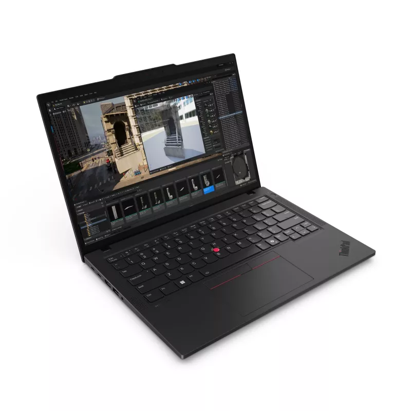 Lenovo ThinkPad P14s Gen 5 (AMD) AMD Ryzen™ 7 PRO 8840HS Mobilna stacja robocza 35,6 cm (14 cali) Ekran dotykowy WUXGA 64 GB DDR5-SDRAM 1 TB SSD Wi-Fi 6E (802.11ax) Windows 11 Pro German Czarny