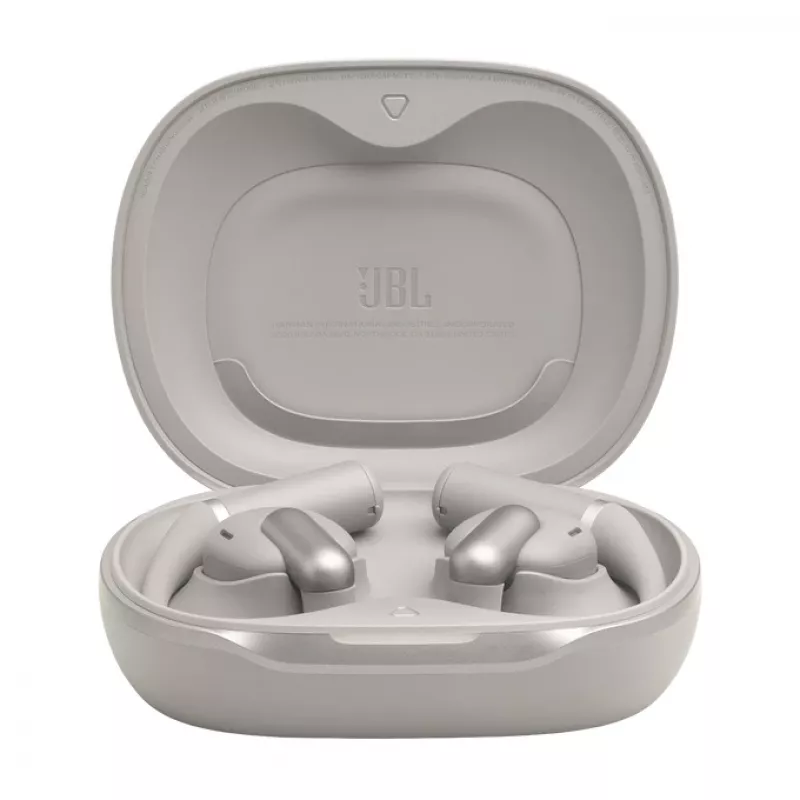 Zestaw słuchawkowy JBL Sense Pro TWS z zaczepem na ucho do rozmów i muzyki, 20–40000 Hz, podstawka ładująca USB‑C, szary, 95,2 g