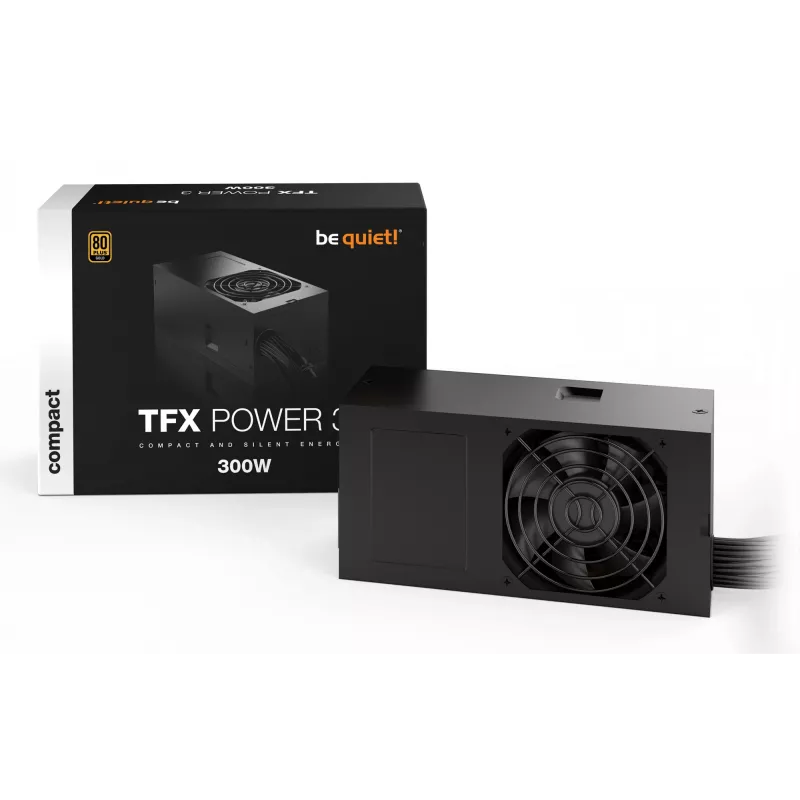 be quiet TFX POWER 3 300W Gold zasilacz 20+4 pin ATX Czarny