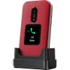 Telefon z klapką Doro Leva E30, 2,8 cala (7,11 cm) 320x240, Single SIM, aparat 0,3 MP, 1150 mAh, IP55, czerwony/biały