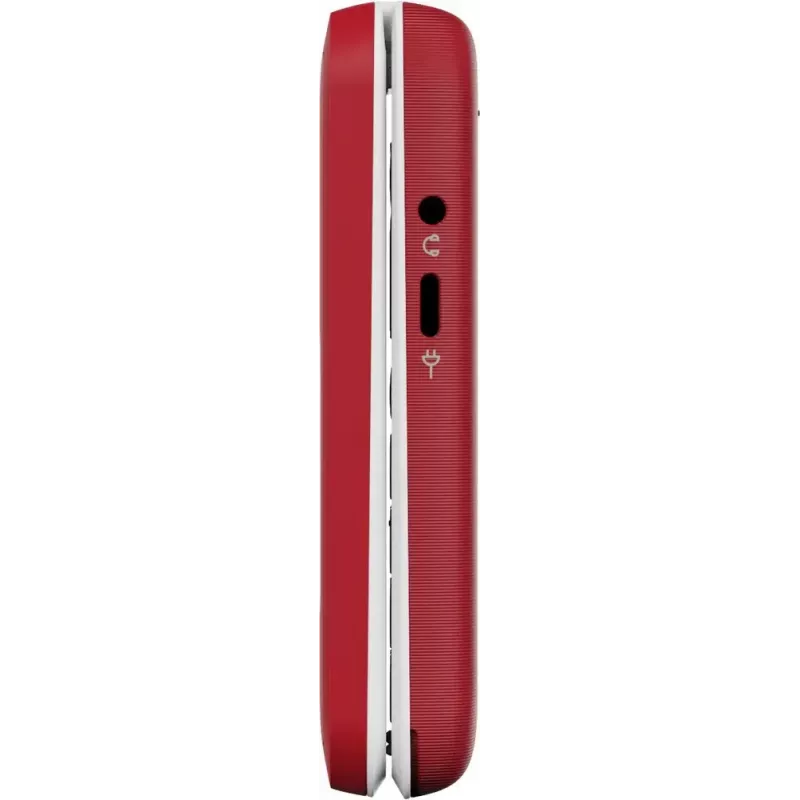 Telefon z klapką Doro Leva E30, 2,8 cala (7,11 cm) 320x240, Single SIM, aparat 0,3 MP, 1150 mAh, IP55, czerwony/biały