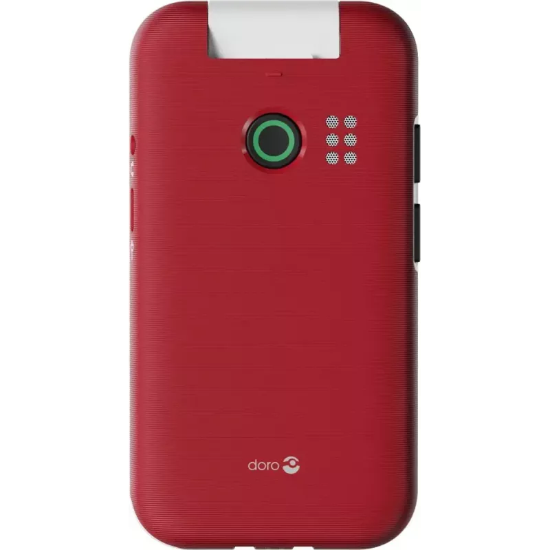 Telefon z klapką Doro Leva E30, 2,8 cala (7,11 cm) 320x240, Single SIM, aparat 0,3 MP, 1150 mAh, IP55, czerwony/biały