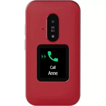 Telefon z klapką Doro Leva E30, 2,8 cala (7,11 cm) 320x240, Single SIM, aparat 0,3 MP, 1150 mAh, IP55, czerwony/biały