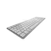 Przewodowa klawiatura USB Cherry KC 6000C for Mac — QWERTY nordycka, nożycowe przełączniki, srebrna, kabel 1,8 m