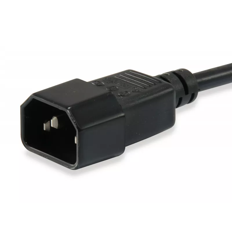 Kabel zasilający Equip 112101 Czarny 3 m C13 C14 sprzęgło
