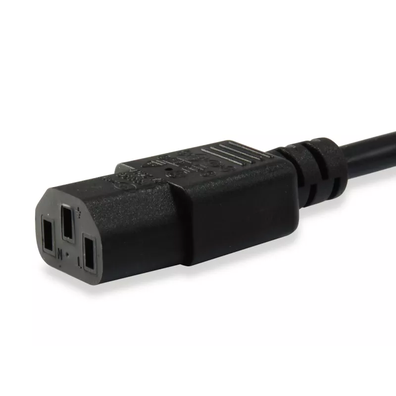 Kabel zasilający Equip 112101 Czarny 3 m C13 C14 sprzęgło