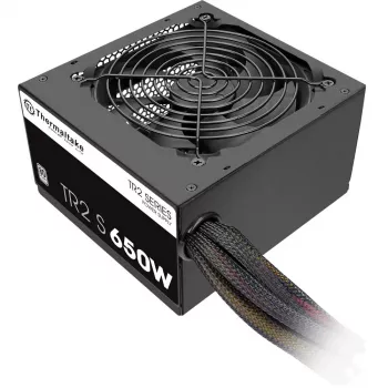 Zasilacz Thermaltake TR2 S 650W — ATX, 20+4 pin, 80 PLUS, wentylator 120 mm, czarny