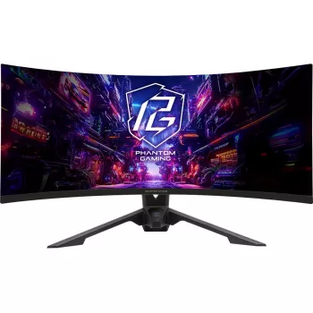 Monitor ASROCK PG34QRT3A 34 cale (86,4 cm) WQHD 3440×1440 OLED Curved VA 21:9 500 cd/m² 4000:1 USB 3.2 Gen1 Głośniki VESA Regulacja wysokości