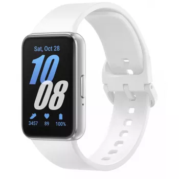 Samsung Galaxy Fit3 4,06 cm (1,6 cala) AMOLED 40 mm Cyfrowy 256 x 402 pikseli Ekran dotykowy Srebrny