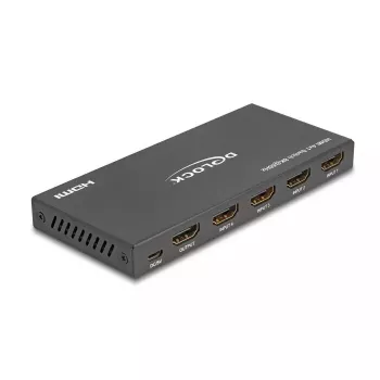 DeLOCK HDMI Switch 4 x HDMI wejście na 1 x HDMI wyjście 8K 60 Hz Czarny