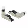 Wtyk RJ45 do montażu w terenie Cat.6A metalowy kątowy DeLOCK 86289