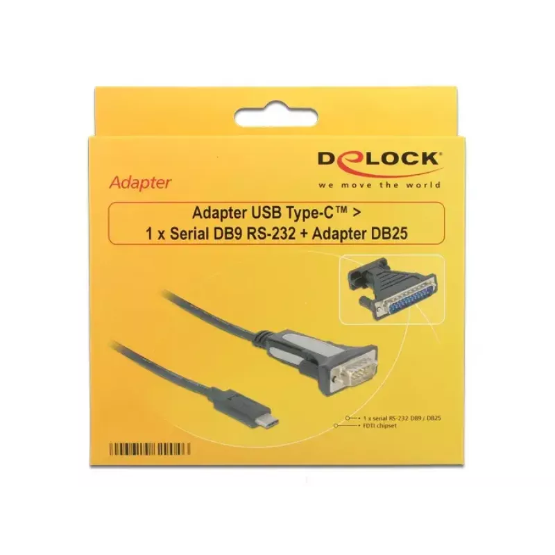 Kabel szeregowy DeLOCK 62904 czarny 1,8 m DB-9