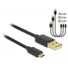 Kabel USB DeLOCK 83680 USB 2.0 USB A Micro-USB B Czarny