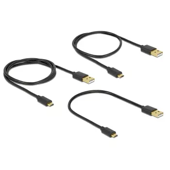 Kabel USB DeLOCK 83680 USB 2.0 USB A Micro-USB B Czarny