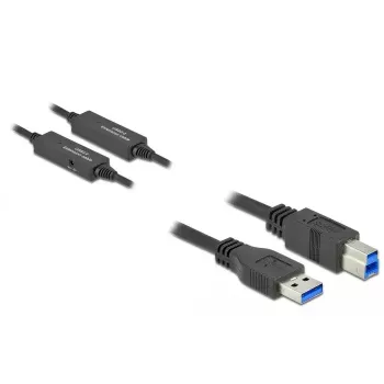 Kabel USB DeLOCK 85380 USB 3.2 Gen 1 10 m USB A USB B Czarny