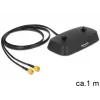 Kabel koncentryczny DeLOCK 88739 1 m 2xSMA czarny