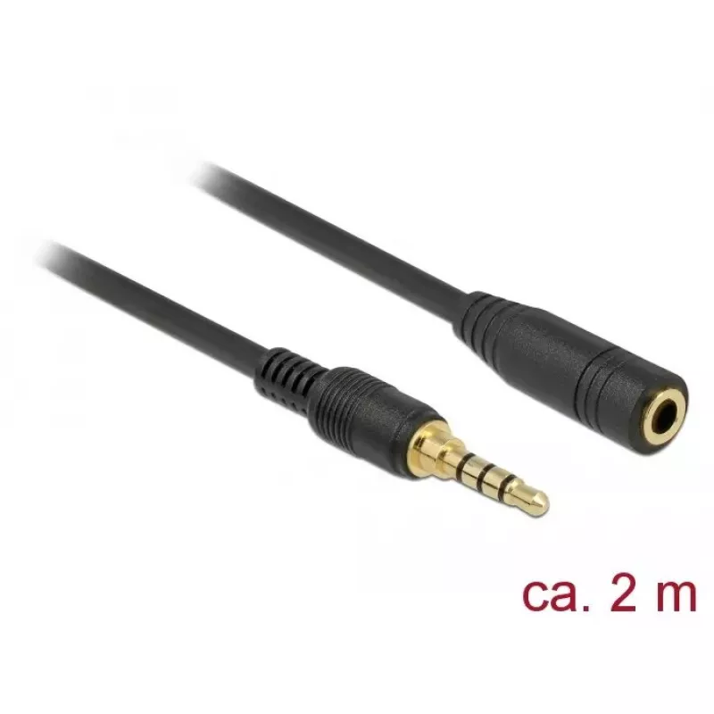 Kabel audio DeLOCK 85631 2m 3.5mm Czarny