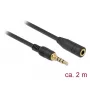 Kabel audio DeLOCK 85631 2m 3.5mm Czarny