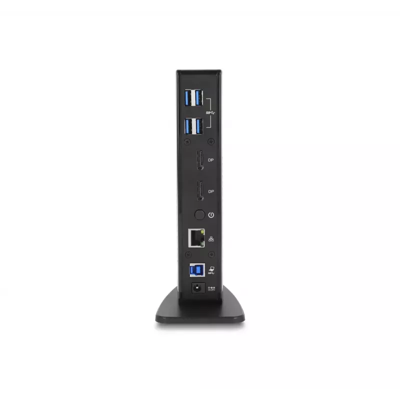 Stacja dokująca DeLOCK USB z dwoma wyjściami DisplayPort 4K, USB 3.2, LAN, Audio