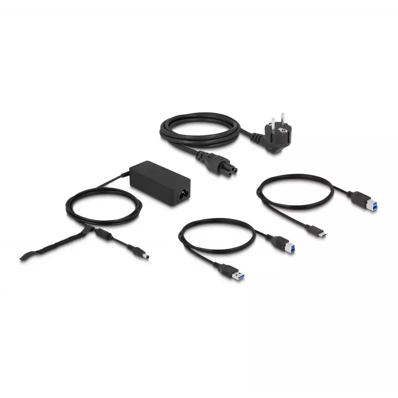 Stacja dokująca DeLOCK USB z dwoma wyjściami DisplayPort 4K, USB 3.2, LAN, Audio
