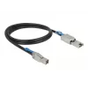 Kabel sieciowy DeLOCK 83734 Mini SAS HD SFF-8644 na Mini SAS SFF-8088 1m czarny