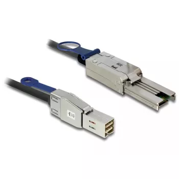 Kabel sieciowy DeLOCK 83734 Mini SAS HD SFF-8644 na Mini SAS SFF-8088 1m czarny