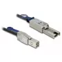 Kabel sieciowy DeLOCK 83734 Mini SAS HD SFF-8644 na Mini SAS SFF-8088 1m czarny