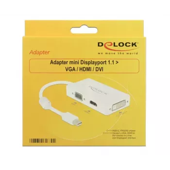 Kabel DeLOCK 0,16 m DisplayPort VGA HDMI DVI
