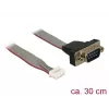 Kabel szeregowy DeLOCK 89632 czarny szary czerwony 0.3m DB-9