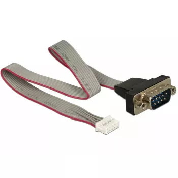 Kabel szeregowy DeLOCK 89632 czarny szary czerwony 0.3m DB-9