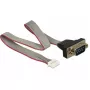 Kabel szeregowy DeLOCK 89632 czarny szary czerwony 0.3m DB-9
