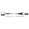 DELOCK 64307 Kabel szeregowy USB Typ-C do RS-232 (D-Sub 9) Czarny 0,25 m